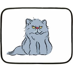 Persian Cat T-shirtwhite Look Calm Persian Cat 03 T-shirt Fleece Blanket (mini) by EnriqueJohnson