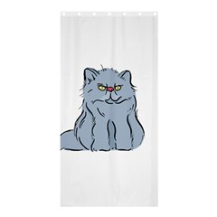 Persian Cat T-shirtwhite Look Calm Persian Cat 03 T-shirt Shower Curtain 36  X 72  (stall)  by EnriqueJohnson