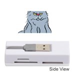 Persian Cat T-shirtwhite Look Calm Persian Cat 03 T-shirt Memory Card Reader (Stick) Front