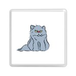 Persian Cat T-shirtwhite Look Calm Persian Cat 03 T-shirt Memory Card Reader (Square) Front