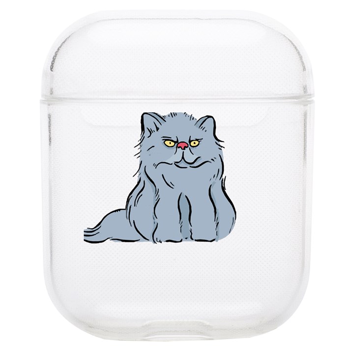 Persian Cat T-shirtwhite Look Calm Persian Cat 03 T-shirt AirPods 1/2 Case