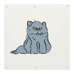 Persian Cat T-shirtwhite Look Calm Persian Cat 03 T-shirt Banner And Sign 3  X 3  by EnriqueJohnson