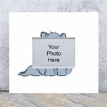 Persian Cat T-shirtwhite Look Calm Persian Cat 03 T-shirt White Wall Photo Frame 5  x 7  Front