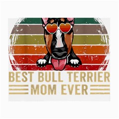 Bull Terrier T- Shirt Best Bull Terrier Moms Gift T- Shirt Small Glasses Cloth by JamesGoode