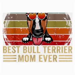 Bull Terrier T- Shirt Best Bull Terrier Moms Gift T- Shirt Large Glasses Cloth (2 Sides) by JamesGoode