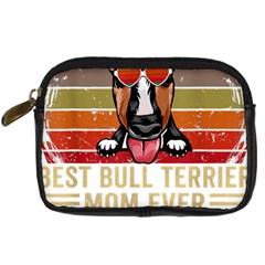 Bull Terrier T- Shirt Best Bull Terrier Moms Gift T- Shirt Digital Camera Leather Case by JamesGoode