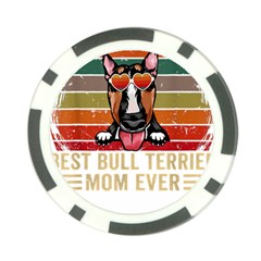 Bull Terrier T- Shirt Best Bull Terrier Moms Gift T- Shirt Poker Chip Card Guard (10 Pack) by JamesGoode