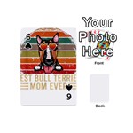 Bull Terrier T- Shirt Best Bull Terrier Moms Gift T- Shirt Playing Cards 54 Designs (Mini) Front - Spade6