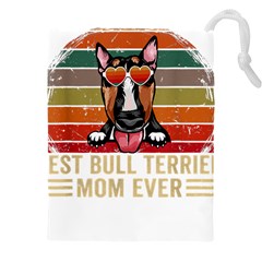 Bull Terrier T- Shirt Best Bull Terrier Moms Gift T- Shirt Drawstring Pouch (5xl) by JamesGoode