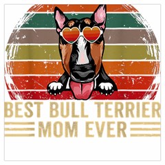 Bull Terrier T- Shirt Best Bull Terrier Moms Gift T- Shirt Lightweight Scarf  by JamesGoode