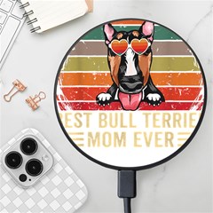 Bull Terrier T- Shirt Best Bull Terrier Moms Gift T- Shirt Wireless Fast Charger(black) by JamesGoode