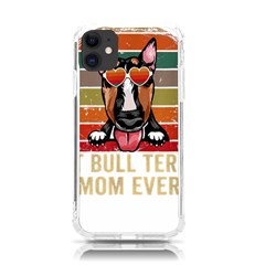 Bull Terrier T- Shirt Best Bull Terrier Moms Gift T- Shirt Iphone 11 Tpu Uv Print Case by JamesGoode