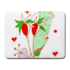 Flowers Illustration T- Shirtflowers T- Shirt (1) Small Mousepad by ZUXUMI