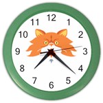 Persian Cat T-shirtwhite Look Calm Persian Cat 04 T-shirt (1) Color Wall Clock Front