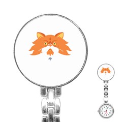 Persian Cat T-shirtwhite Look Calm Persian Cat 04 T-shirt (1) Stainless Steel Nurses Watch by EnriqueJohnson