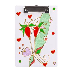 Flowers Illustration T- Shirtflowers T- Shirt (1) A5 Acrylic Clipboard by ZUXUMI