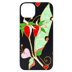 Flowers Illustration T- Shirtflowers T- Shirt (1) Iphone 14 Plus Black Uv Print Case