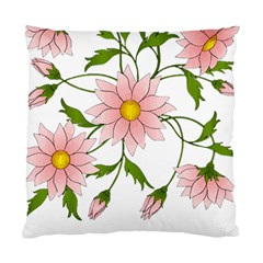 Flowers Illustration T- Shirtflowers T- Shirt (2) Standard Cushion Case (two Sides)