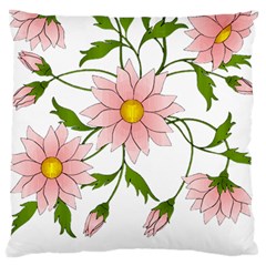 Flowers Illustration T- Shirtflowers T- Shirt (2) Standard Premium Plush Fleece Cushion Case (one Side) by ZUXUMI