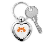 Persian Cat T-shirtwhite Look Calm Persian Cat 04 T-shirt Key Chain (Heart) Front