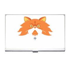 Persian Cat T-shirtwhite Look Calm Persian Cat 04 T-shirt Business Card Holder by EnriqueJohnson