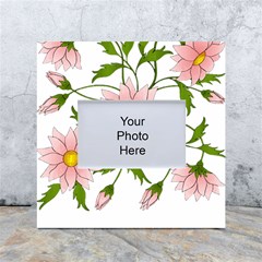 Flowers Illustration T- Shirtflowers T- Shirt (2) White Box Photo Frame 4  X 6  by ZUXUMI