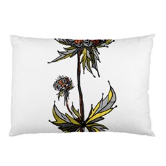 Flowers Illustration T- Shirtflowers T- Shirt (3) Pillow Case (two Sides) by ZUXUMI