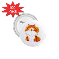 Persian Cat T-shirtwhite Look Calm Persian Cat 06 T-shirt (1) 1 75  Buttons (100 Pack) 