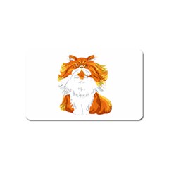 Persian Cat T-shirtwhite Look Calm Persian Cat 06 T-shirt (1) Magnet (name Card) by EnriqueJohnson