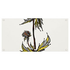 Flowers Illustration T- Shirtflowers T- Shirt (3) Banner And Sign 4  X 2  by ZUXUMI