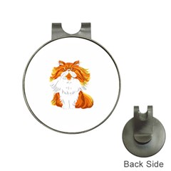 Persian Cat T-shirtwhite Look Calm Persian Cat 06 T-shirt (1) Hat Clips With Golf Markers by EnriqueJohnson