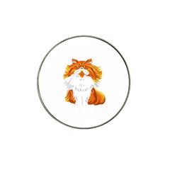 Persian Cat T-shirtwhite Look Calm Persian Cat 06 T-shirt (1) Hat Clip Ball Marker by EnriqueJohnson