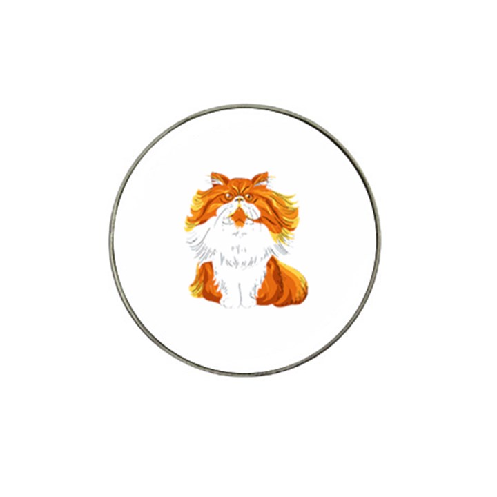 Persian Cat T-shirtwhite Look Calm Persian Cat 06 T-shirt (1) Hat Clip Ball Marker