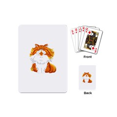 Persian Cat T-shirtwhite Look Calm Persian Cat 06 T-shirt (1) Playing Cards Single Design (mini) by EnriqueJohnson