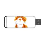 Persian Cat T-shirtwhite Look Calm Persian Cat 06 T-shirt (1) Portable USB Flash (One Side) Front