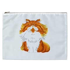 Persian Cat T-shirtwhite Look Calm Persian Cat 06 T-shirt (1) Cosmetic Bag (xxl) by EnriqueJohnson