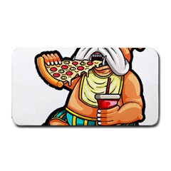 Bulldog Gifts T- Shirtbulldog Eating Pizza T- Shirt Medium Bar Mat by JamesGoode