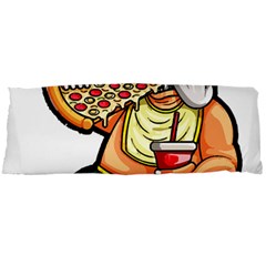 Bulldog Gifts T- Shirtbulldog Eating Pizza T- Shirt Body Pillow Case Dakimakura (two Sides) by JamesGoode