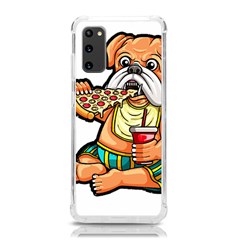 Bulldog Gifts T- Shirtbulldog Eating Pizza T- Shirt Samsung Galaxy S20 6 2 Inch Tpu Uv Case by JamesGoode