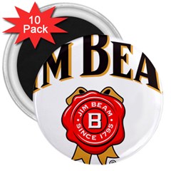 Jim Beam 3  Magnets (10 Pack) 