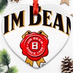 Jim Beam Heart Ornament (Two Sides) Front