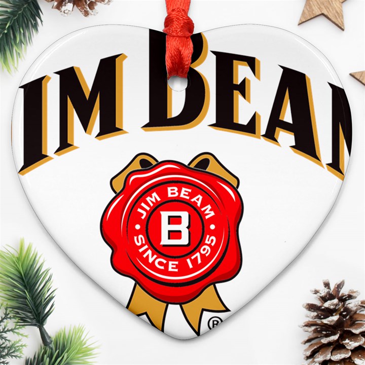 Jim Beam Heart Ornament (Two Sides)