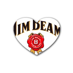 Jim Beam Rubber Coaster (heart) by MusicOn