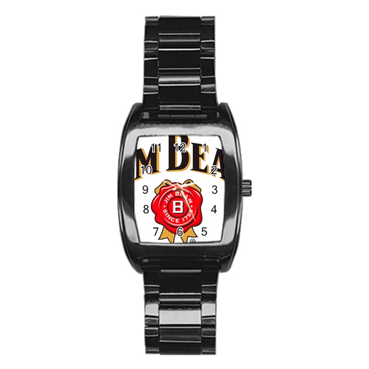 Jim Beam Stainless Steel Barrel Watch