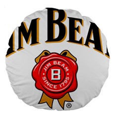 Jim Beam Large 18  Premium Flano Round Cushions