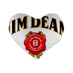 Jim Beam Standard 16  Premium Flano Heart Shape Cushions