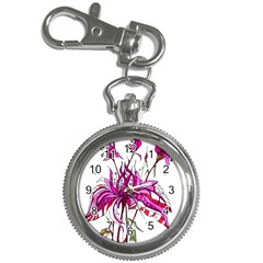 Flowers Illustration T- Shirtflowers T- Shirt Key Chain Watches by ZUXUMI