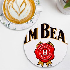 Jim Beam Uv Print Round Tile Coaster by MusicOn