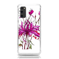 Flowers Illustration T- Shirtflowers T- Shirt Samsung Galaxy S20 6 2 Inch Tpu Uv Case by ZUXUMI