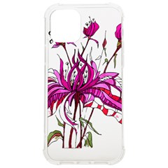 Flowers Illustration T- Shirtflowers T- Shirt Iphone 12/12 Pro Tpu Uv Print Case